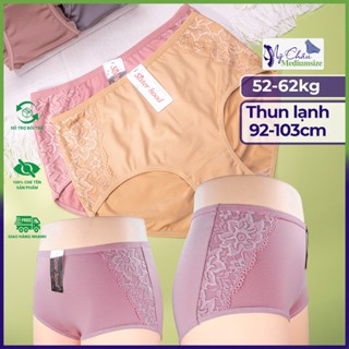  Quần Lót Bigsize Nữ Thái Lan Sisterhood 729-Thun Lạnh Phối Ren Cạp Cao Ôm Bụng Fom 52 Đến 62kg 