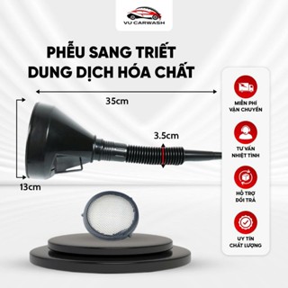Phễu Rót Dầu Nhớt, Đổ Xăng Ô Tô - Xe Máy, Đổ Nước Làm Mát Có Tấm Lọc - Phễu Đong Dung Dịch Hóa Chất