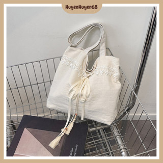 Túi xách Tote nữ thiết kế họa tiết ren với nơ siêu xinh phong cách trẻ trung sang chảnh sức chứa lớn H427