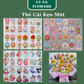 Bìa Cài Kẹo Mút In 2 Mặt - Giấy Bọc Thẻ Cài Kẹo Mút Họa Tiết Dễ Thương Làm Quà Tặng Siêu Đáng Yêu