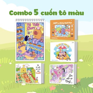 Sách Combo 5 Cuốn Sách Tô Màu Chữa Lành
