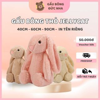Gấu Bông Thỏ Tai Dài JELLYCAT BUNNY Cao Cấp Cho Bé Lông Mềm Mịn - Thú Bông Dễ Thương Khổng Lồ - Nhận Thêu Tên Riêng