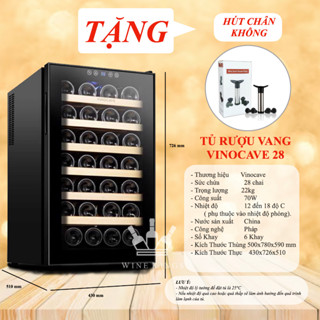 Tủ Rượu Vang, tủ bảo quản rượu vang Vinocave 28