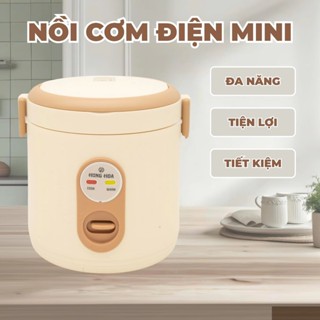 Nồi Cơm Điện Mini Đa Năng 0.8L Nấu Cơm Nấu Cháo Nấu Hấp Xào Luộc Tiện Lợi Phù Hợp Cho 1 Người Ăn