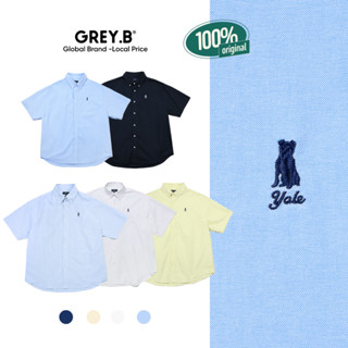 Áo Sơ Mi Ya.le Shirt Preppy Overfit GREYB