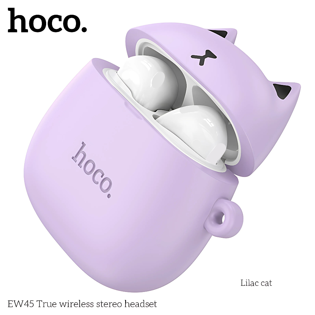 Tai Nghe Bluetooth Hoco EW45 TWS 5.3 Nghe Nhạc 4H, Có Mic Đàm Thoại, Kèm Case Silicon Cute Cat | BigBuy360 - bigbuy360.vn