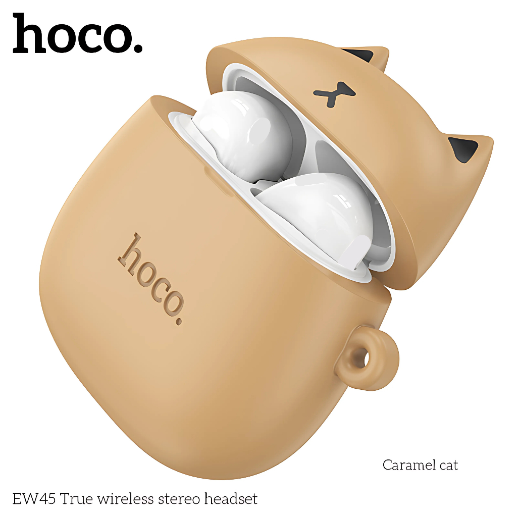 Tai Nghe Bluetooth Hoco EW45 TWS 5.3 Nghe Nhạc 4H, Có Mic Đàm Thoại, Kèm Case Silicon Cute Cat | BigBuy360 - bigbuy360.vn