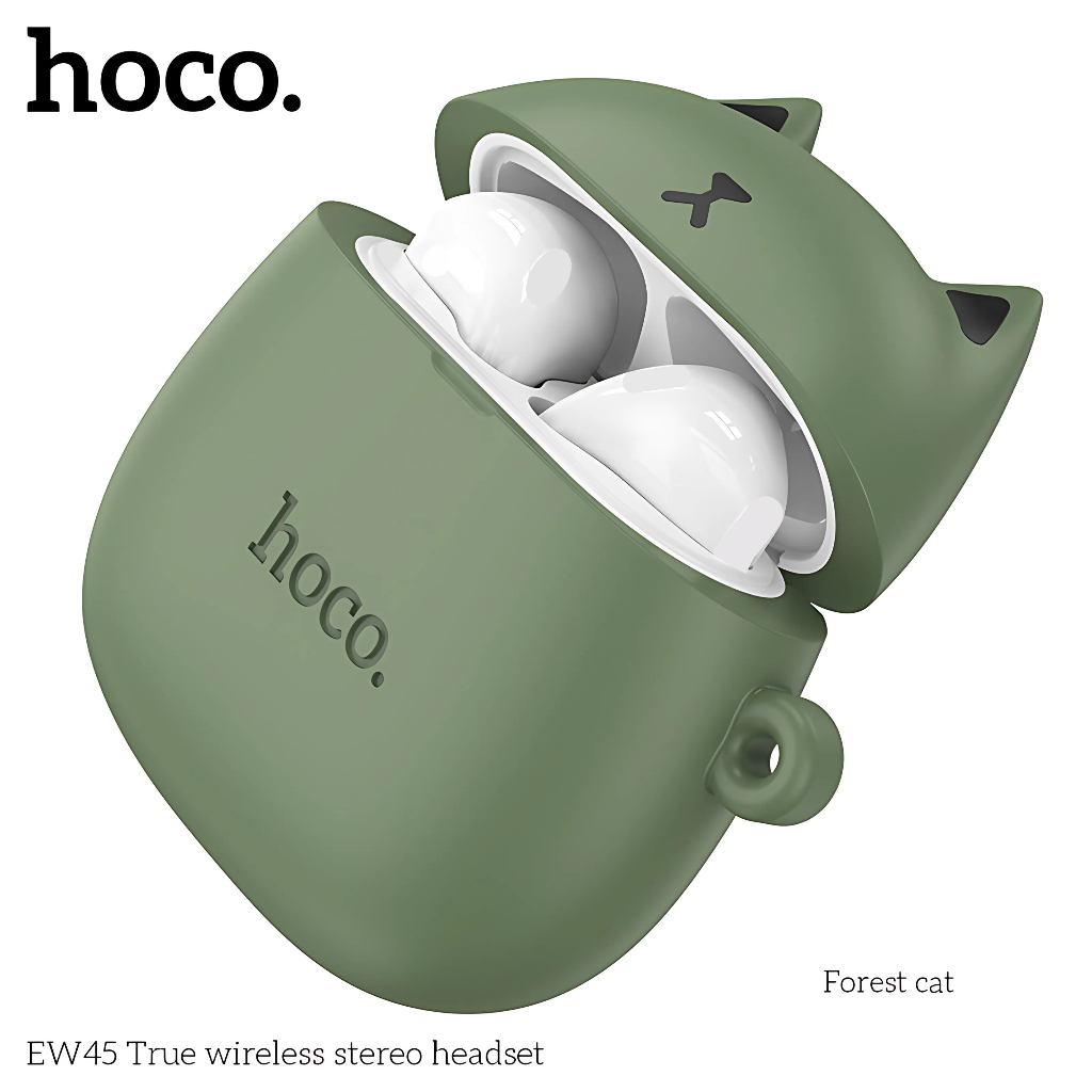 Tai Nghe Bluetooth Hoco EW45 TWS 5.3 Nghe Nhạc 4H, Có Mic Đàm Thoại, Kèm Case Silicon Cute Cat | BigBuy360 - bigbuy360.vn