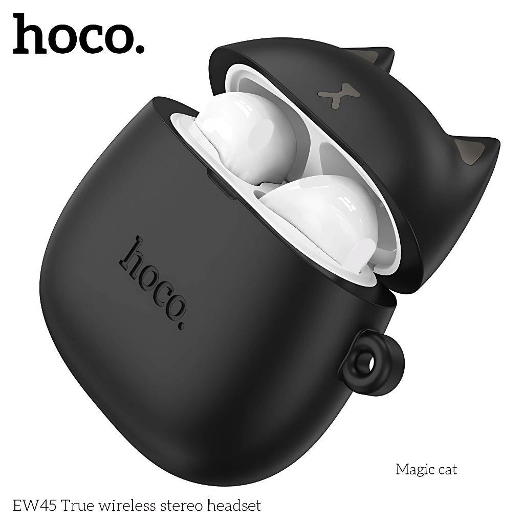 Tai Nghe Bluetooth Hoco EW45 TWS 5.3 Nghe Nhạc 4H, Có Mic Đàm Thoại, Kèm Case Silicon Cute Cat | BigBuy360 - bigbuy360.vn