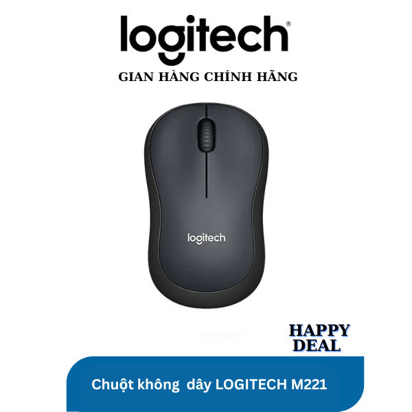 Chuột không dây Logitech M221 - Hàng chính hãng