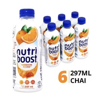 lốc 6 chai sữa nutriboost hương dâu 297ml