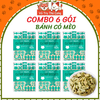   Combo 6 Gói  Bánh Cỏ Mèo Tiêu Búi Lông MatchWell 40g 