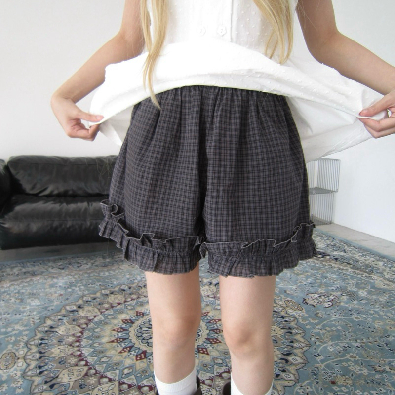 JANET STUDIO • Quần ca rô lai bèo nhún