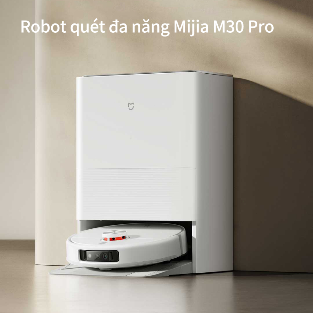 ‌Trạm vệ sinh tự động hiệu năng cao Mijia M30 pro‌ ‌bệ cắt lông bằng sáng chế Mopping Robot