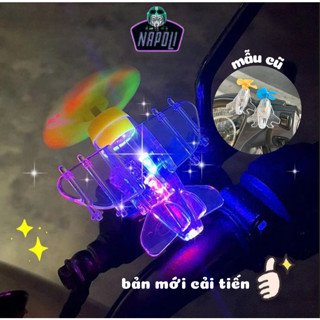 Máy Bay Mini Phát Sáng Trang Trí Ô Tô Xe Máy Mũ Bảo Hiểm, Đèn LED Dính Thời Trang Đi An Toàn