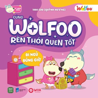  Sách - Wolfoo -  Rèn Thói Quen Tốt Đi Ngủ Đúng Giờ 