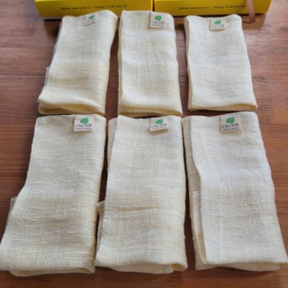 Khăn mặt tơ tằm may 2 lớp màu sắc tự nhiên không nhuộm, kháng khuẩn, sạch da dùng cho da nhạy cảm