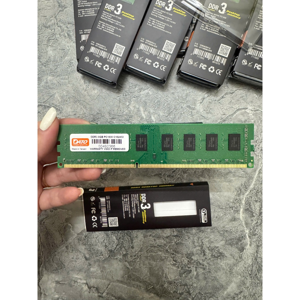 Ram Dato 8GB DDR3 Bus 1600 Bảo hành 3 năm dùng cho PC hàng new