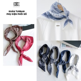 Khăn lụa turban nam nữ Độc menswear phụ kiện phối đồ họa tiết Classic Paisley Crude đa dạng mẫu mã