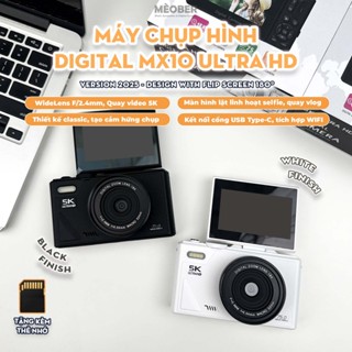 [New 2025] Máy Chụp Hình Digital MX10 5K UltraHD - Chụp giả lập màu phim 75MP, video 4K & 5 màn hình lật, WiFi by MèoBer
