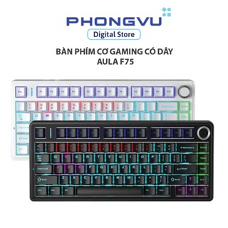 Bàn phím cơ gaming có dây AULA F75 - Bảo hành 12 tháng