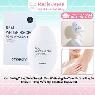 Kem Dưỡng Trắng Nách Ofmeight Real Whitening Deo Tone Up Sáng Da Khử Mùi Dưỡng Mềm Mịn Hàn Quốc Tuýp 50ml