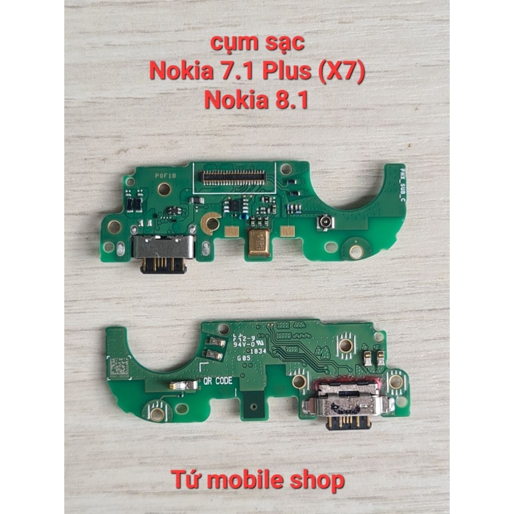 Cụm sạc Nokia 7.1 Plus , Nokia 8.1 (cụm sạc zin linh kiện)