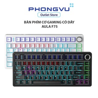 Bàn phím cơ gaming có dây AULA F75 - Bảo hành 12 tháng