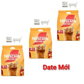 Com 2 Bịch Nescafe Sữa Đá Cao Cấp (25gói x 24gr) DATE MỚI
