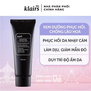 Kem dưỡng da Dear, Klairs Midnight Blue Calming Cream 60ml (spa)