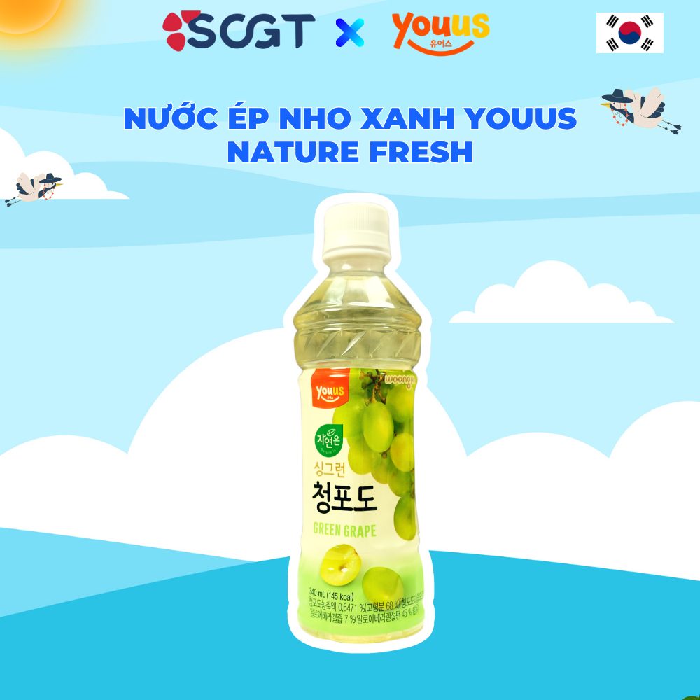 Nước Ép Nho Xanh Youus Nature Fresh - Nature Fresh Green Grape Juice Youus