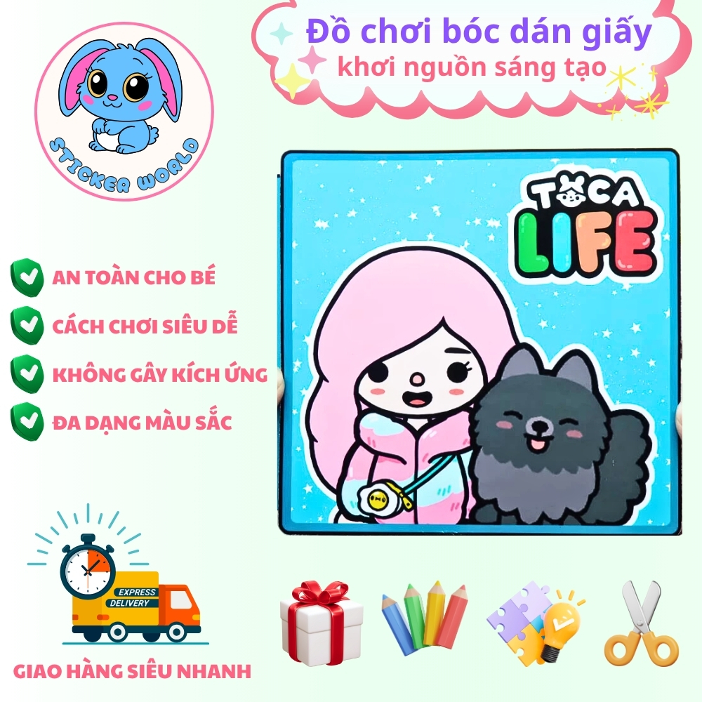 Ngôi nhà búp bê bằng giấy của công chúa Tocaboca H32