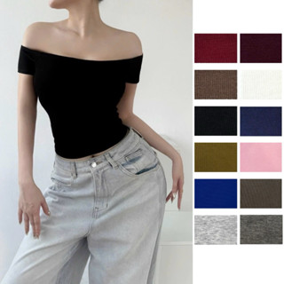 Áo thun ngắn tay trễ vai ANNAKIKI - 225