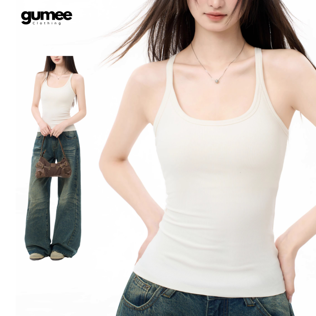 Áo hai dây ôm body nữ trơn bra tanktop ba lỗ 2 dây mảnh chất cotton mịn co giãn mặc hè thể thao -G07 | BigBuy360 - bigbuy360.vn