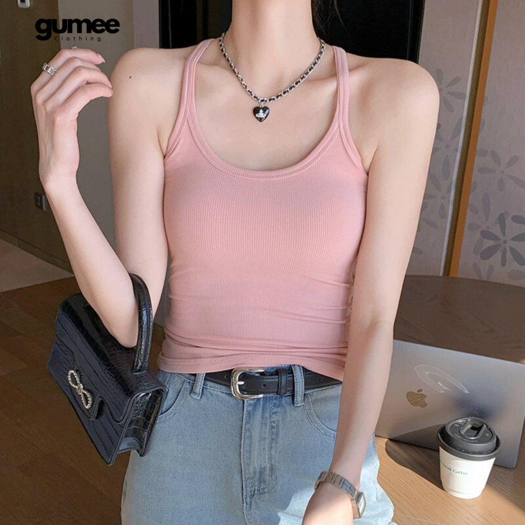 Áo hai dây ôm body nữ trơn bra tanktop ba lỗ 2 dây mảnh chất cotton mịn co giãn mặc hè thể thao -G07 | BigBuy360 - bigbuy360.vn