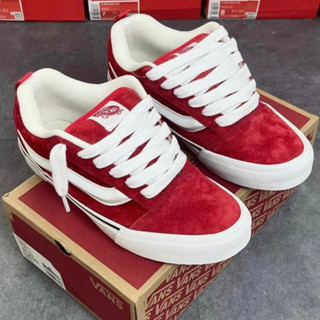 Giày thể thao Vans Knu Skool Red, Giày Vans Knu Màu Đỏ Nam Nữ Full Box