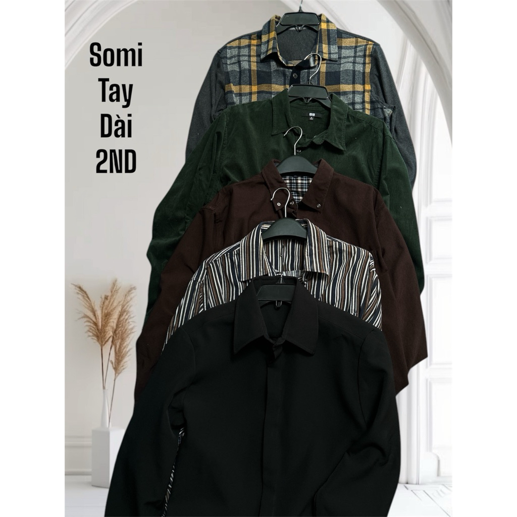 ❤️ Áo SƠ Mi Nam - Nữ Tay Dài 2hands - Trẻ Trung - Phong Cách - Thanh Lịch