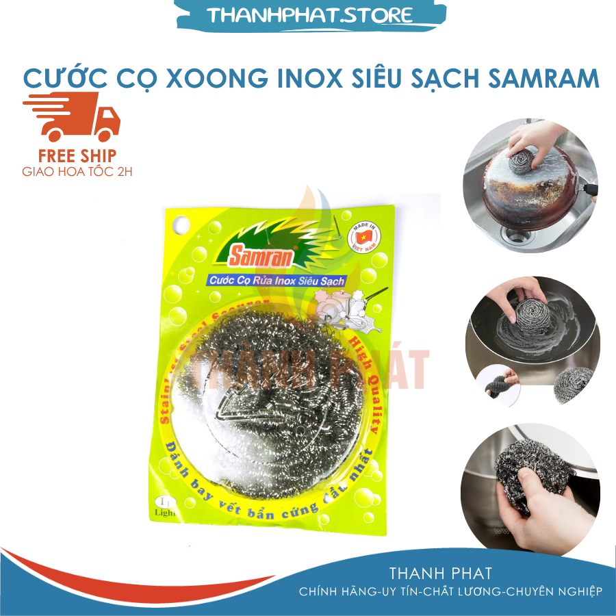 Cọ Xoong inox cao cấp Sam ram