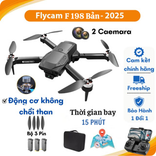 PIycam Mini, Flycam Giá Rẻ, Máy Bay Không Người Lái F198 Camera 4K Full HD,Chế Độ Cảm Biến Tránh Va Chạm Tự Động