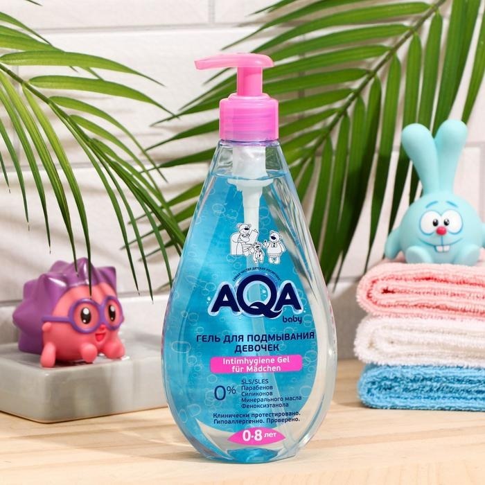 Dung dịch vệ sinh cho bé AQA baby Nga, cho bé 0-8 tuổi 250ml