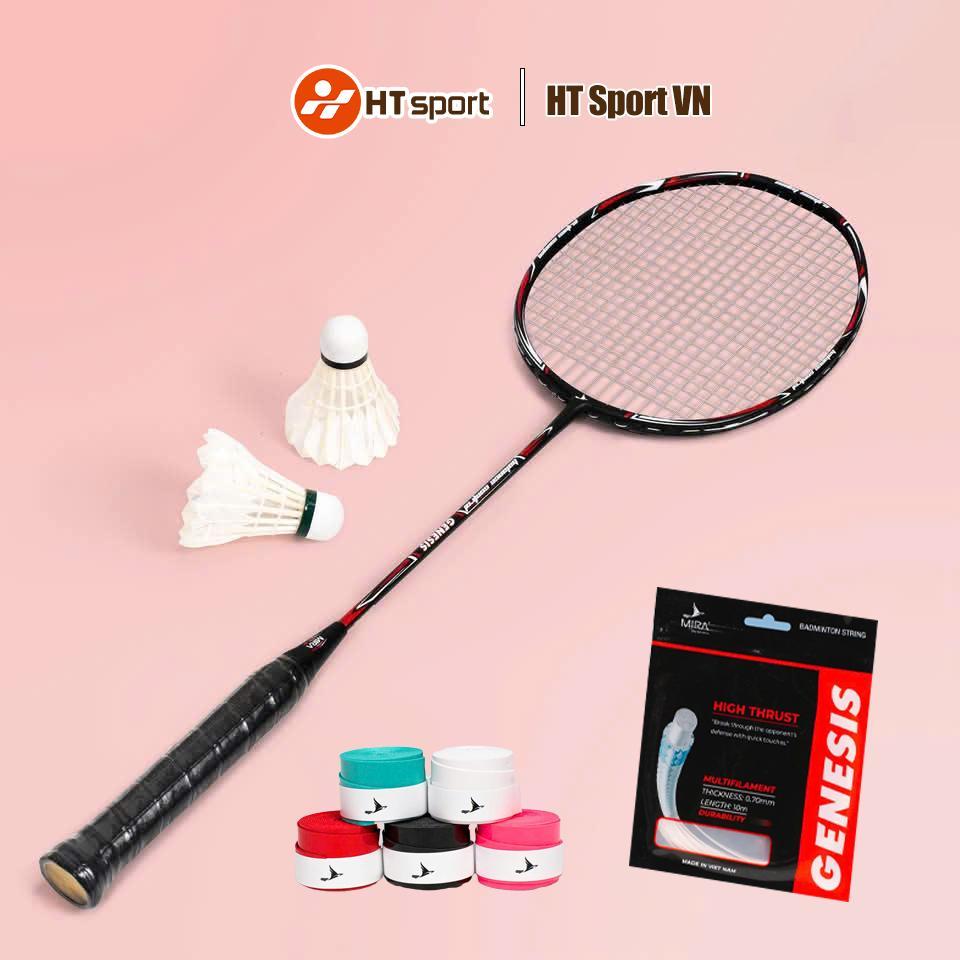 Vợt Cầu Lông chính hãng MIRA GENESIS, chất liệu carbon cao cấp, sức căng 13.5kg/4U
