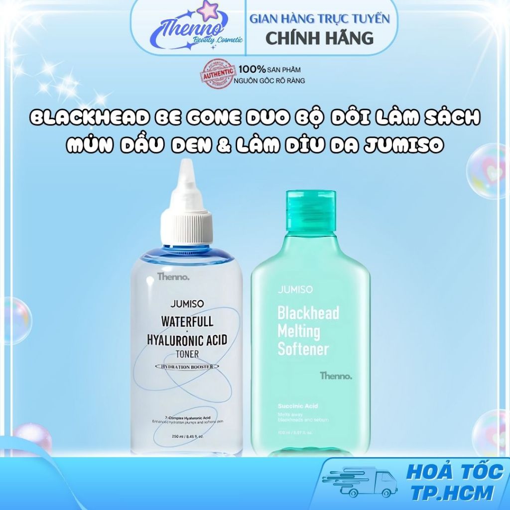 Blackhead Be Gone Duo Bộ Đôi Làm Sạch Mụn Đầu Đen & Làm Dịu Da Jumiso