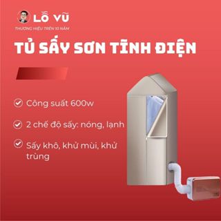 Máy sấy, tủ sấy quần áo mini, Công suất 600W, Thiết kế gọn gàng, Sấy khô, Khử mùi, Khử trùng