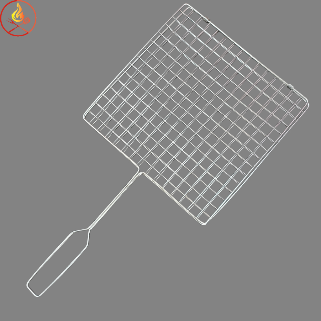 Vỉ nướng than hoa inox, kẹp nướng chả, thịt cá | Vỉ kẹp thịt nướng bún chả