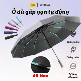 Dù Che Mưa Huto 60 Nan Thép Đóng Mở Tự Động Chống Thấm Nước