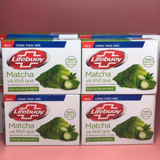 ComBo 3 Cục Xà Bông Diệt Khuẩn Lifebuoy Matcha Và Khổ Qua 125G