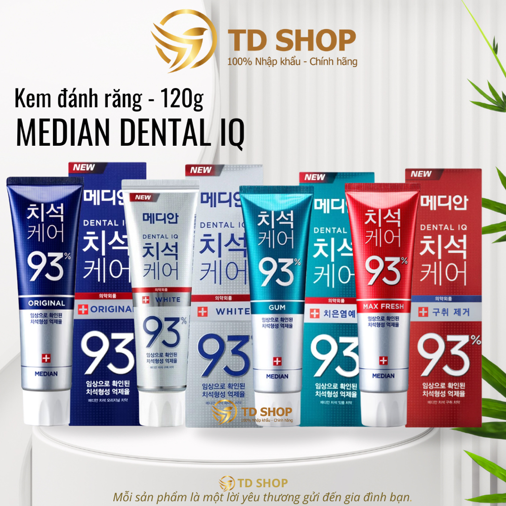 [NK Hàn] Kem Đánh Răng MEDIAN Dental IQ Tartar Protection Toothpaste - TD Shop