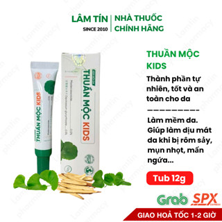 Kem Bôi Da Thuần Mộc Kids Cho Trẻ Em Giúp Làm Dịu Mát Da Khi Bị Rôm Sảy, Mụn Nhọt, Mẩn Ngứa, Giúp Chăm Sóc Bảo Vệ Da 12G