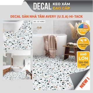  Giấy DECAL Decal24h Dán Sàn Nhà Tắm Toilet Đá Mài Terrazzo Chống Trơn Chống Thấm DDS-327 