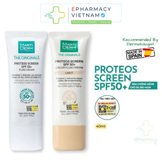 [CÔNG TY] Kem Chống Nắng MARTIDERM The Originals Proteos Screen SPF50+ Fluid Cream 40ml
